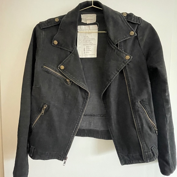 Current Elliott Black Jean jacket - Picture 1 of 8